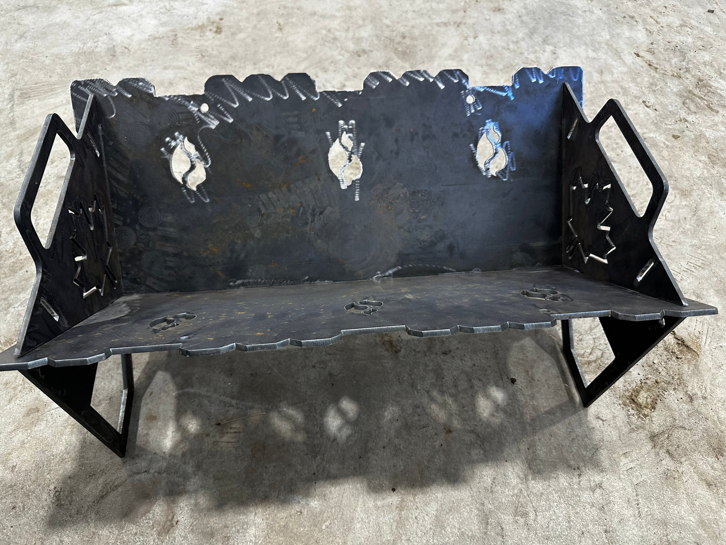 3/16" collapsible grill / fire pit