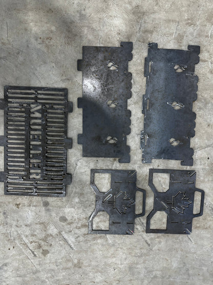 3/16" collapsible grill / fire pit